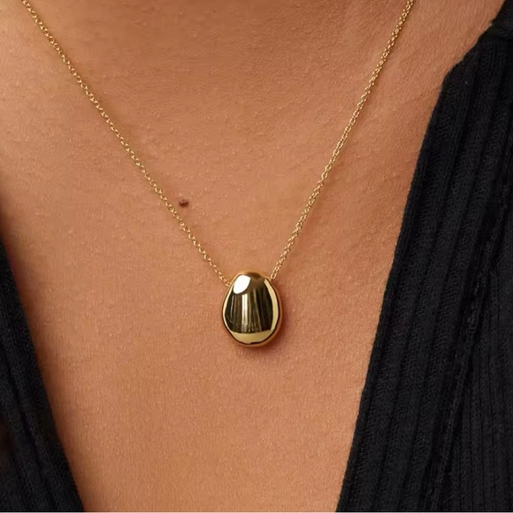 925 Sterling Silver Gold Plated Pendant Necklace - Picture 5 of 5